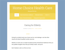 Tablet Screenshot of homechoicehealthcare.com